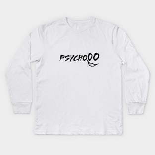 PSYCHO STICKER Kids Long Sleeve T-Shirt